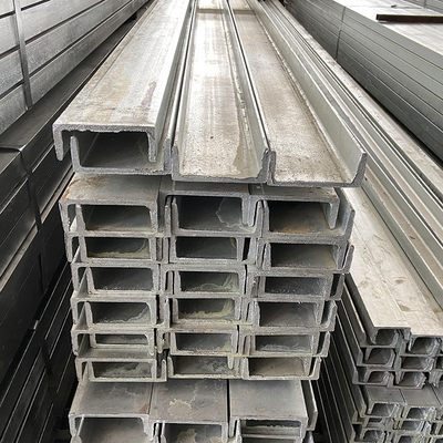 C Channel Baja Panjang Galvanis Profil U Beam 80 * 43 * 5mm Bahan Q235 Q345