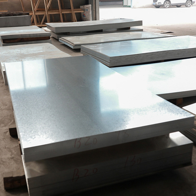 Lembaran Baja Galvanis 4x8 Disesuaikan 3mm 4mm 5mm Pelat Logam Besi Dilapisi Seng