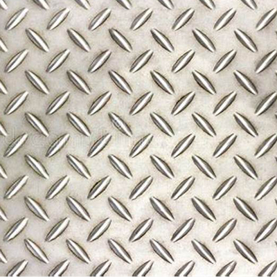 Lembar Plat Pemeriksa Stainless Steel Warna Emas BA No.4 Plat Timbul Anti Slip