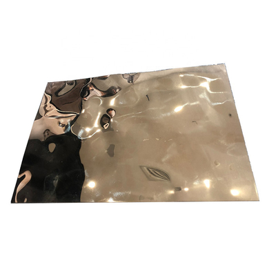 Plat Stainless Steel Bergelombang Air 0,55mm 430 309S Lembar Plat Paduan Untuk Dekoratif