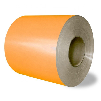 Orange GB Prepainted Galvanized Steel Sheet Dalam Coil PVDF Aluzinc Coil