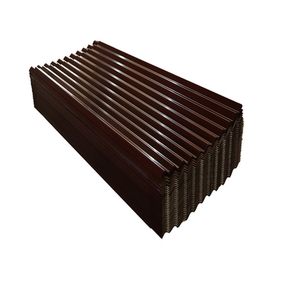 Z30 665mm PPGI Roof Sheet DX51 Color Coated Galvalume Untuk Industri