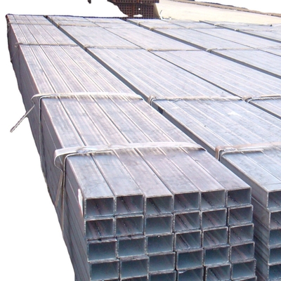 ISO9001 2 X 2 Gi Tabung Galvanis Pipa Baja Persegi 100mm