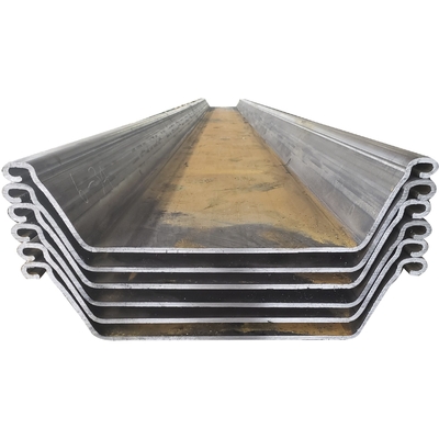 AISI Hot Rolled Steel Sheet Pile 5.5 Inch Untuk Profil Baja Konstruksi