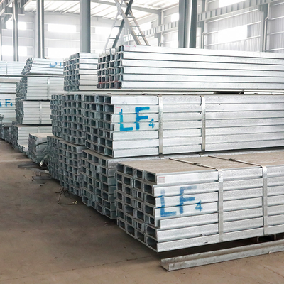 50mm Baja Galvanis C Saluran Logam Besi U Beam ASTM Q235 Q345