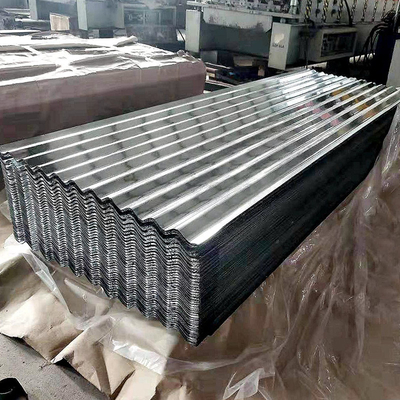 Lembaran Atap Seng Dengan Riak Air Galvanis AISI 22 24 26 Gauge