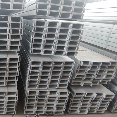 JIS S235JR Saluran Baja Galvanis Seng Dilapisi Batang Saluran Baja Karbon 50 * 50mm