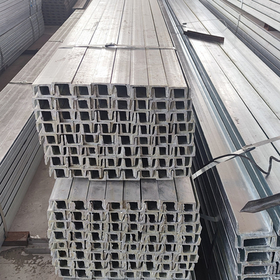 C Channel Baja Panjang Galvanis Profil U Beam 80 * 43 * 5mm Bahan Q235 Q345