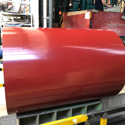 Zinc Coated Pre Painted Steel Coil Metal G550 Roofing PPGI Sheet Untuk Rumah 600mm