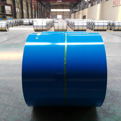Zinc Coated Pre Painted Steel Coil Metal G550 Roofing PPGI Sheet Untuk Rumah 600mm