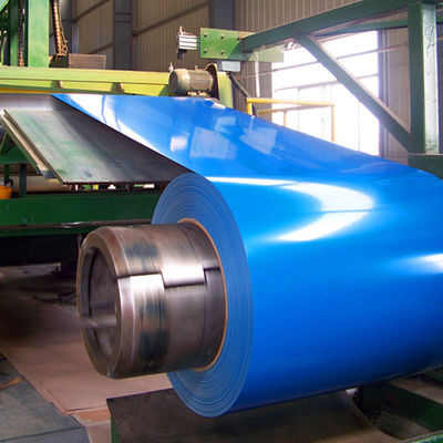 Cold Prepainted PPGI PPGL Galvanized Steel Coil Warna Biru Dilapisi Seng 26 Gauge