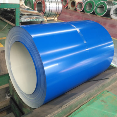 Cold Prepainted PPGI PPGL Galvanized Steel Coil Warna Biru Dilapisi Seng 26 Gauge