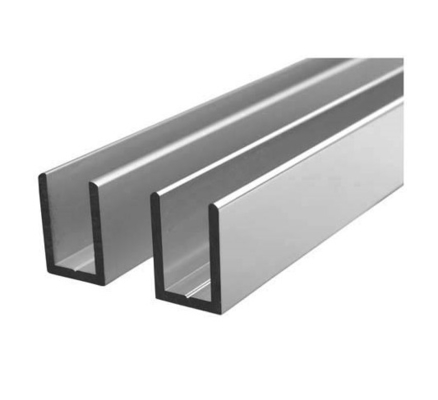 SUS 304 321 Saluran Stainless Steel Profil U / C Beam SS 409 Hot Rolled 100 * 50 * 5mm