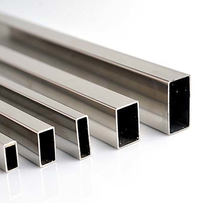 Tabung Stainless Steel 304 2B Permukaan Persegi Bentuk Persegi Panjang ASTM JIS 26 Pengukur Dingin Ditarik