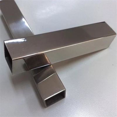 Tabung Stainless Steel 304 2B Permukaan Persegi Bentuk Persegi Panjang ASTM JIS 26 Pengukur Dingin Ditarik