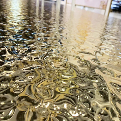 Plat Stainless Steel Bergelombang Air 0,55mm 430 309S Lembar Plat Paduan Untuk Dekoratif