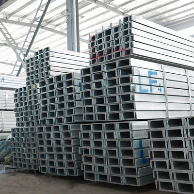 SS400 50mm Galvanized C Channel ASTM Hot Dip Galvanized C Channel
