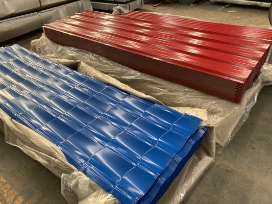JIS Color Coated Galvalume Roofing Sheet Ppgi 1% Panel Logam Bergelombang