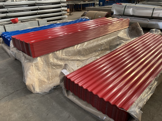 JIS Color Coated Galvalume Roofing Sheet Ppgi 1% Panel Logam Bergelombang