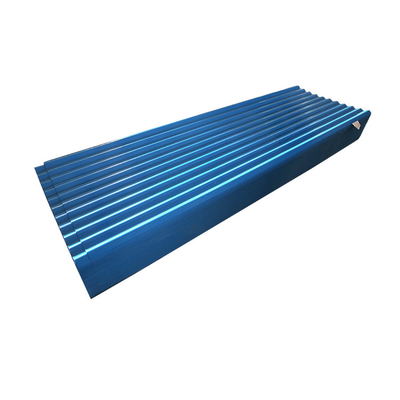 Orange Z40 Metal Corrugated Roofing Sheets Atap Bergelombang 6m