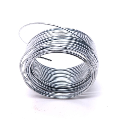 Kawat Baja 4mm Tarik Tinggi Z275 Kawat Besi Galvanis Warna Seng