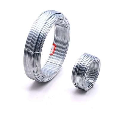 Kawat Baja 4mm Tarik Tinggi Z275 Kawat Besi Galvanis Warna Seng