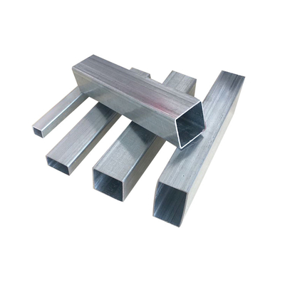 Q195 Tabung Persegi Galvanis 2 Inci EN 10210 Baja Tubular