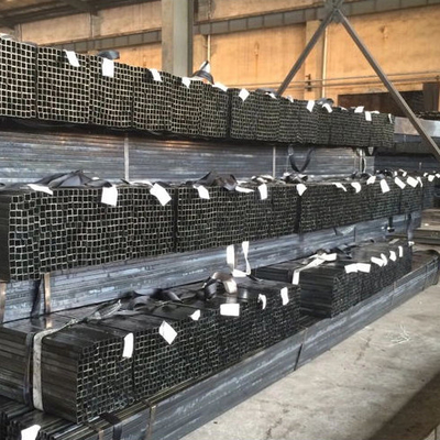 40x40 12m Pipa Baja Hitam Persegi Galvanis Q215 Bagian Berongga