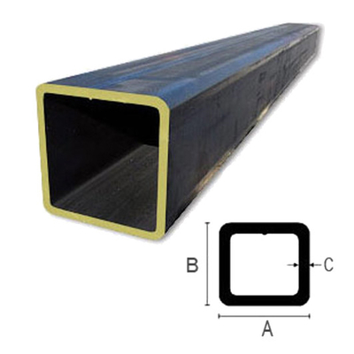 ERW Black Square Metal Tubing Panjang 8.2m Galvanized Square Tube