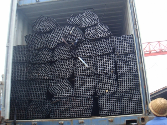 ERW Black Square Metal Tubing Panjang 8.2m Galvanized Square Tube