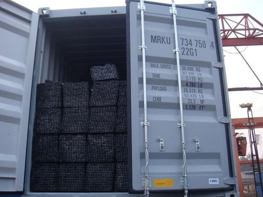 Q235 Black Powder Coated Square Tubing Astm 12ft Tabung Baja Persegi Panjang Mulus