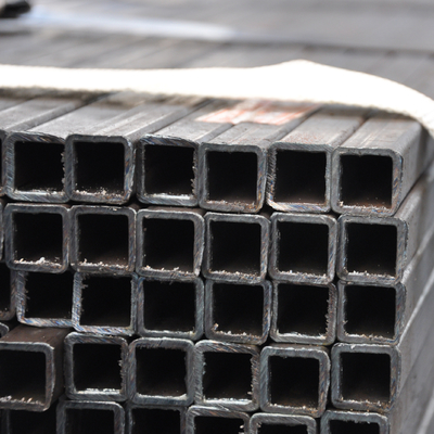 ASTM OD 600mm Black Steel Box Bagian 5.8m Tabung Persegi Galvanis