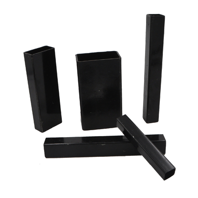 ASTM OD 600mm Black Steel Box Bagian 5.8m Tabung Persegi Galvanis