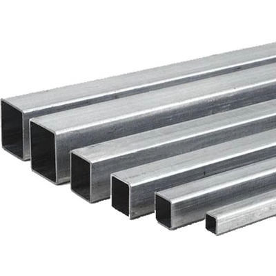 JIS G3466 Pipa Baja Persegi Hitam Galvanis Q345 Tubing Mulus