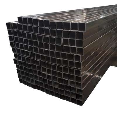 JIS G3466 Pipa Baja Persegi Hitam Galvanis Q345 Tubing Mulus