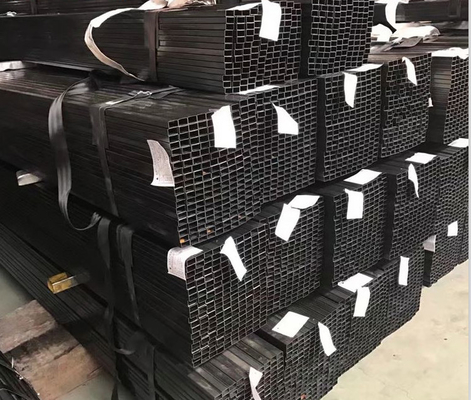 Tabung Persegi Baja Hitam ISO 14mm JIS SS400 Tabung Persegi Galvanis