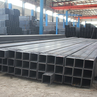Tabung Persegi Baja Hitam ISO 14mm JIS SS400 Tabung Persegi Galvanis