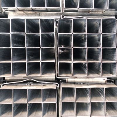 Hot Dip Q345 Kotak Baja Galvanis Bagian 100x100 Pipa Persegi Gal