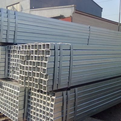 Hot Dip Q345 Kotak Baja Galvanis Bagian 100x100 Pipa Persegi Gal