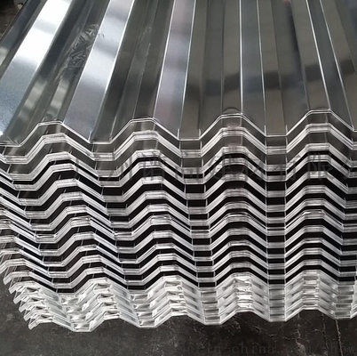 SMP Corrugated Galvanized Sheet Metal 1100mm Lembaran Baja Galvanis
