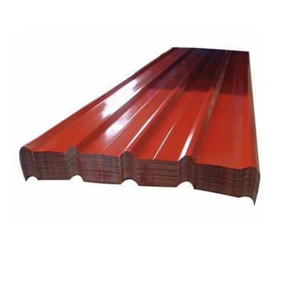 Panel Atap Bergelombang Baja Galvanis 40g Merah 120cm AISI