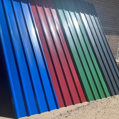 Blue DC02 Galvanized Corrugated Roofing Sheets 180g Panel Atap Galvanis