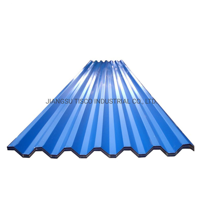 0.28mm Color Coated Corrugated Sheets 30 Inch Pre Painted Aluminium Metal