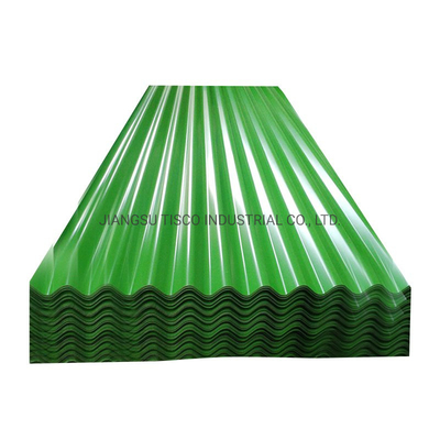 0.28mm Color Coated Corrugated Sheets 30 Inch Pre Painted Aluminium Metal