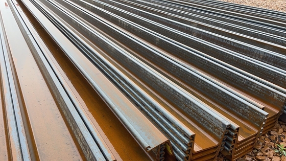 Steel Sheet Pile Tipe Z, Tipe U, Standar Eropa En10249 S355jr S355j0