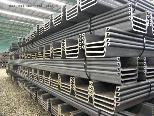 Hot Rolled U Type Steel Sheet Pile Untuk Konstruksi