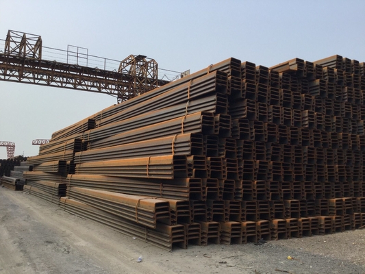 JIS 5528 Hot Rolled Steel Sheet Pile 1095 Pelat Baja 80m