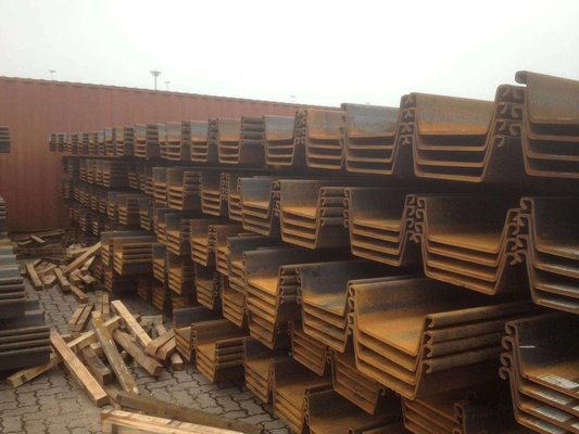JIS 5528 Hot Rolled Steel Sheet Pile 1095 Pelat Baja 80m